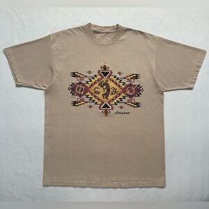 Arizona Nature Vintage 90s Tribal Art USA Location T-Shirt